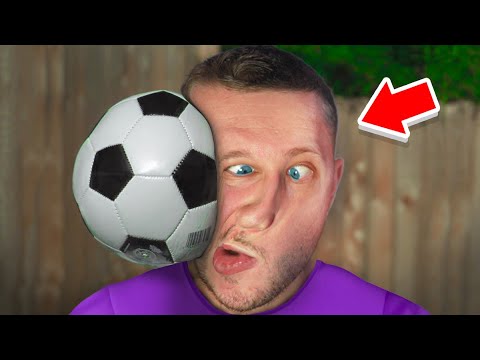 Balloons in the head in slow motion!