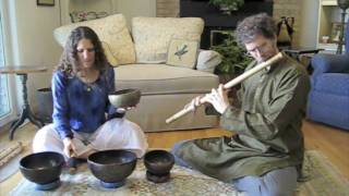 Bansuri  and Tibetan Singing Bowls. John Wubbenhorst and Hope Shakya Meditation Music