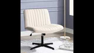 💺 Best Cross-Legged Office Chair! | PUKAMI No-Wheels Swivel Chair for Home & Office (Beige)