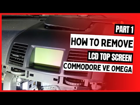 P1| How To Remove Holden Commodore VE Series 1 Omega Top Dashboard LCD Clock Deactivate Disconnect