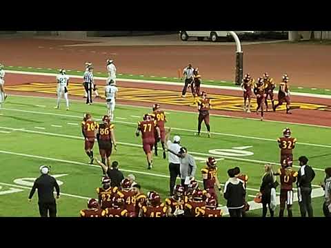 Justin Campbell recovers fumble in end zone. 20-3.