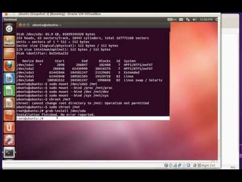 comment installer grub