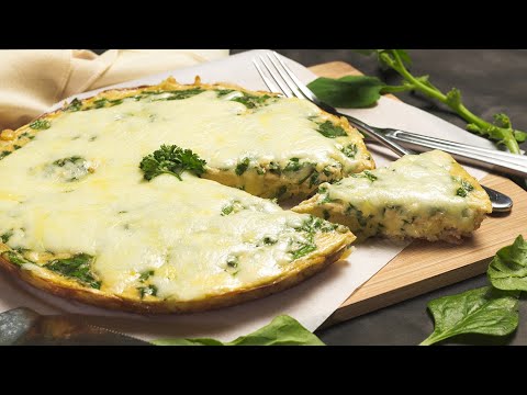 Hash Brown Crusted SPINACH PAN QUICHE | Recipes.net - YouTube