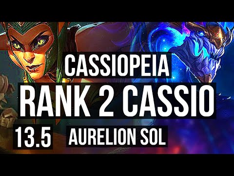 CASSIO vs AURELION SOL (MID) | Rank 2 Cassio, 4/2/15 | KR Challenger | 13.5