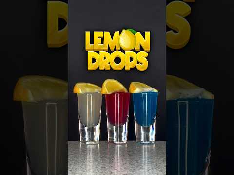 LEMON DROP SHOTS 🍋 #lemondrop #shots #cocktails #drinks