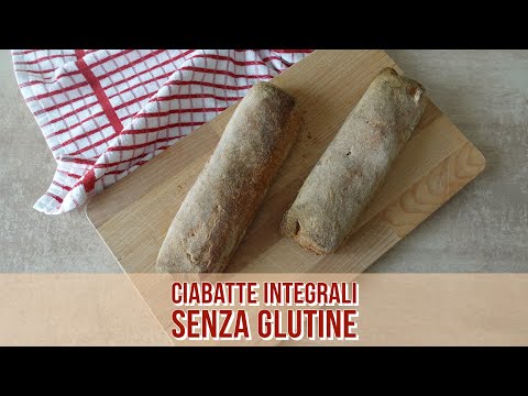 CIABATTE INTEGRALI CON LIEVITO MADRE SENZA GLUTINE E FARINE NATURALI