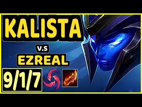 HOLYPHOENIX (KALISTA) vs EZREAL - 9/1/7 KDA BOTTOM ADC GAMEPLAY - EUW Ranked MASTER