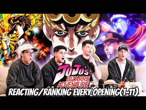 Anime HATERS Watch/Rank EVERY Jojo's Bizarre Adventure Opening(1-11) | FIRST TIME REACTION