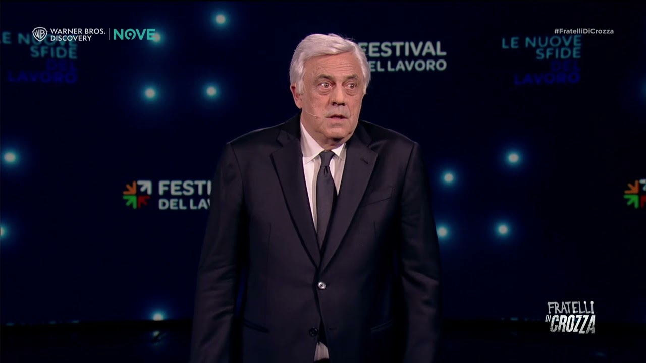 Crozza Tajani: "Ci servono figli poracci italiani per non importare poracci stranieri!"