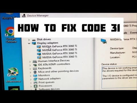 How To Fix Error Code 31
