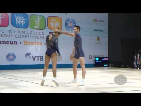 ITALY Mixed Pair -- 2014 Aerobic Worlds, Cancun (MEX), Qualifications -- We are Gymnastics !