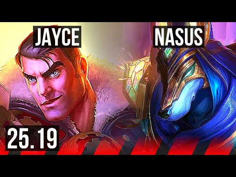 JAYCE vs NASUS (TOP) | 9/3/7 | KR Master | 25.19