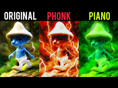 Smurf Cat Original vs Phonk vs Piano Version