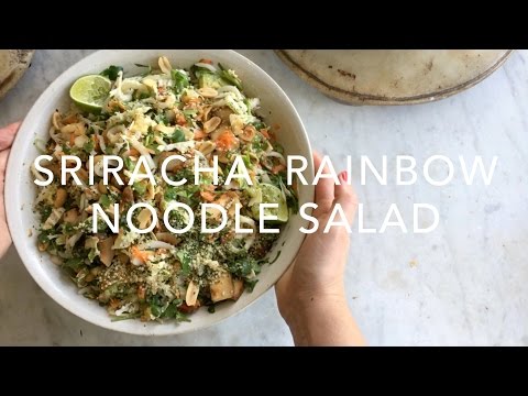 Sriracha Rainbow Noodle Salad (VEGAN)