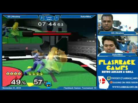Flashback Games Presents: Tournament 19 - Nicaboy (Sheik) Vs. Baka4moe (Peach) LS