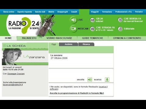 La Zanzara (Radio 24) - 27 ottobre 2006 - Puntata integrale