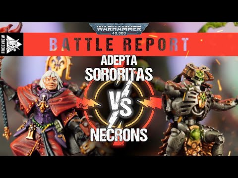 Adepta Sororitas vs Necrons 2000pts | Warhammer 40,000 Battle Report