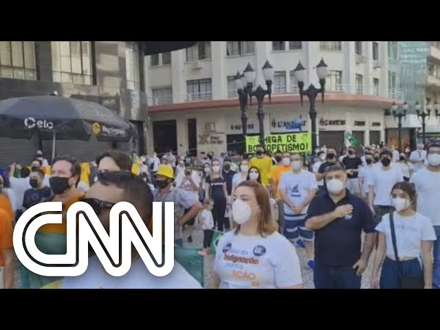 Curitiba teve protesto contra governo Bolsonaro | CNN Domingo