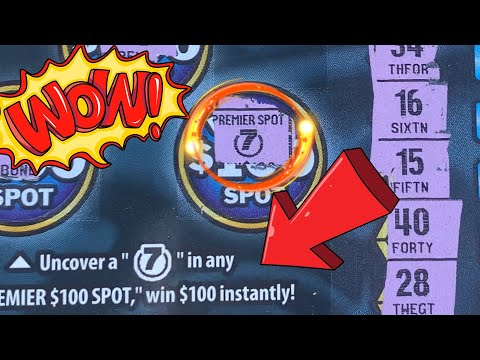 💥 BOOOOM BONUS WIN 💥 200X 💥 PREMIERE 7's 💥 #calotteryscratchers