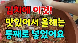 김장할때 이것을 넣으면 김치 유산균폭탄! 익을수록 더 맛있어지는 비결!