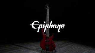 Video thumbnail for Epiphone Toby Deluxe IV Bass, Trans Red  | Gear4music demo by Gear4music Guitars