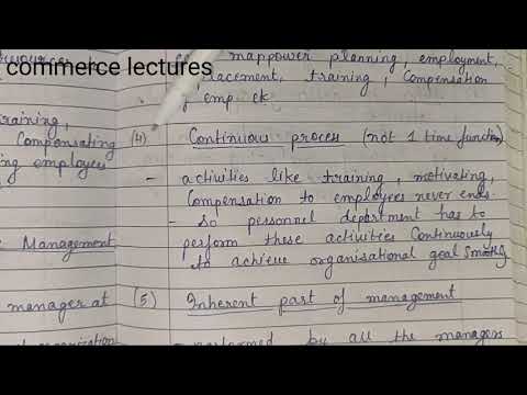 What is human resource human resource management b com business organisation and management