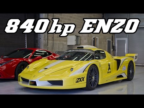 840hp Ferrari Enzo XX Evolution (ZXX) full throttle and revving at Spa 2015