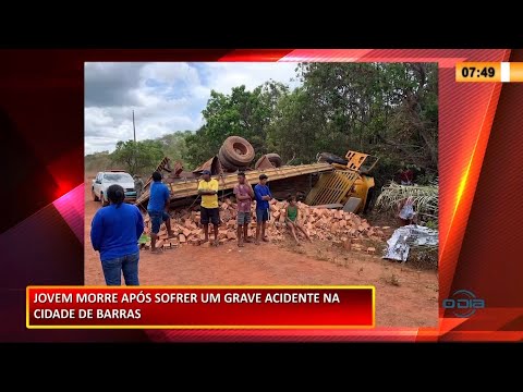 Jovem morre após grave acidente na cidade de Barras 30 11 2020