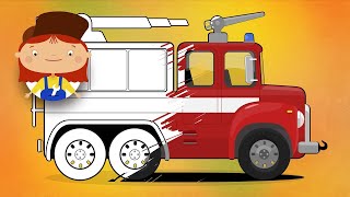 Vamos colorir com a Doutora McWheelie! Desenhos animados em português. Desenho animado infantil