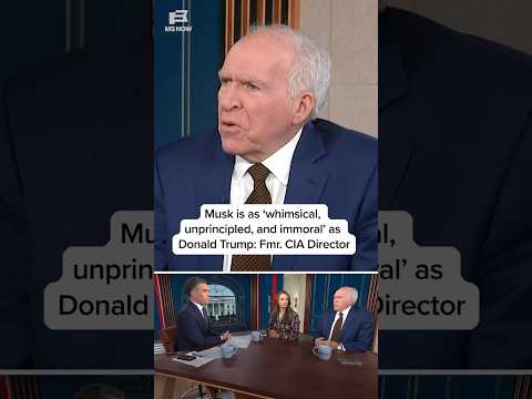 Musk is as 'whimsical, unprincipled, and immoral' as Donald Trump: Fmr. CIA Director