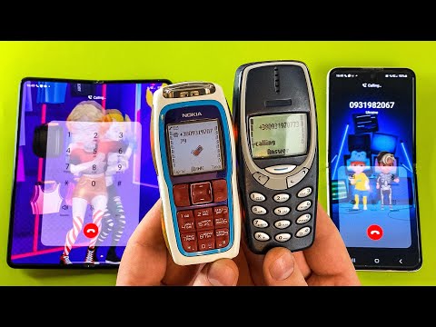 Nokia 3220 + Nokia 3310 vs Galaxy Z Fold 3 + Z Flip 3 Incoming call & Outgoing call