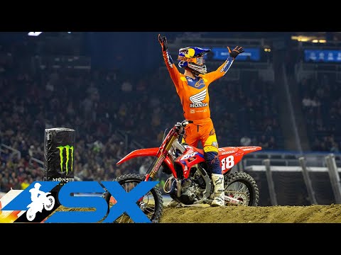 AMAスーパークロスRd10 デイトナ（フォードフィールド）East 250SXクラスのハイライト動画