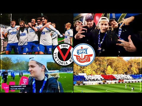 INCREDIBLE AWAY WIN + LIVE ON TV! Viktoria Köln vs. Hansa Rostock Stadium Vlog | Interview