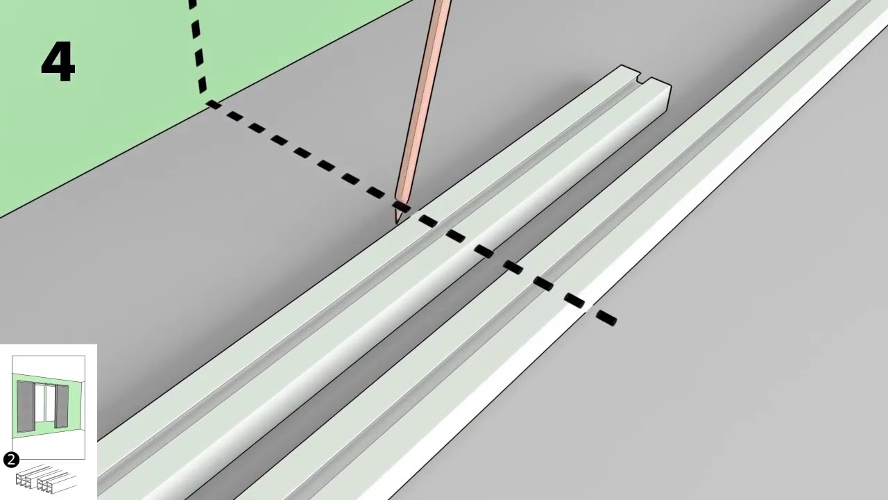 Comment monter un rail pour rideau VIDGA