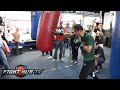 Mauricio Herrera vs. Hank Lundy Full Video- Herrera complete media workout