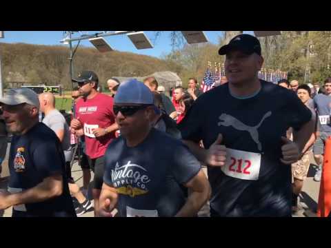 Start and finish of FDNY Lt. Matt's 5K Race