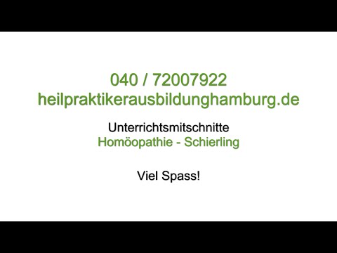 Heilpraktikerausbildung Hamburg – Homöopathie: Schierling