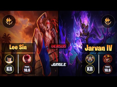Clid LEE SIN (Jungle) [Conqueror] VS JARVAN IV - Challenger KR Patch 10.6