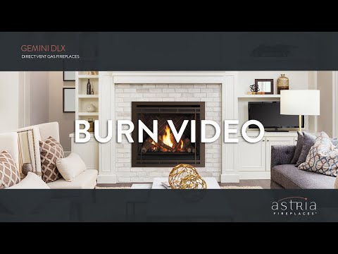 Astria Gemini DLX Direct-Vent Traditional Gas Fireplace - Hearth