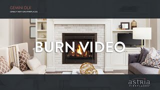 Astria Gemini DLX Direct-Vent Traditional Gas Fireplace - Hearth