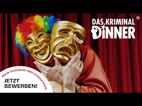 Tatort Bühne: Deine Chance als Schauspieler (w/m/d) beim Kriminal Dinner!