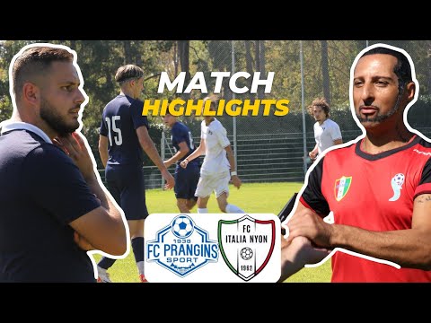 Prangins-Sport impose sa loi à Italia Nyon | FC Prangins-Sport 3-0 FC Italia Nyon | 3ème ligue Day 4