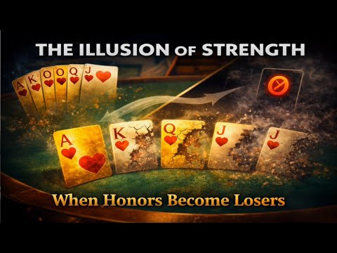 Bridge Game Learning (87) - The Illusion of Strength: When Honors Become Losers #biddingstrategies