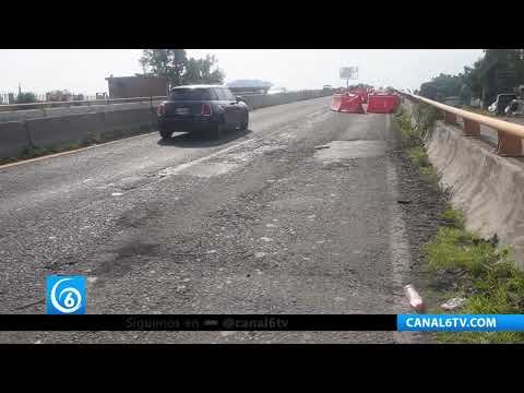 Video: Surge grieta en puente vehicular de la México- Cuautla