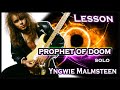 Prophet of Doom - solo lesson with tabs (Yngwie Malmsteen)