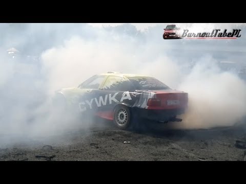 Palenie gumy BMW E36 4.8 V8 "CYWKA" - Majówka z BMW 2014 #37
