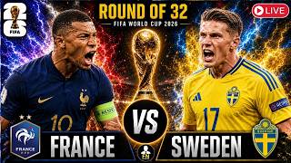France vs Sweden -  2026 FIFA World Cup - Round of 32 - Live Stream Color Radio Broadcast