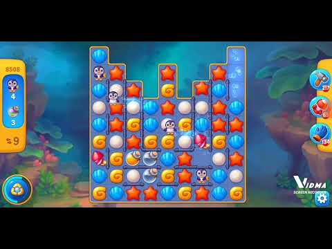 Fishdom. 8508 level no boosters and diamonds. 18 moves