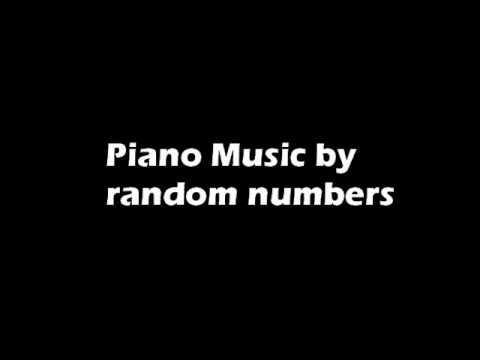 Piano Music by random numbers No.1
