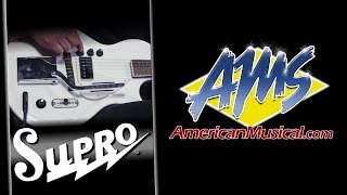 Video thumbnail for Supro White Holiday Overview - Supro White Holiday Electric Guitar by American Musical Supply